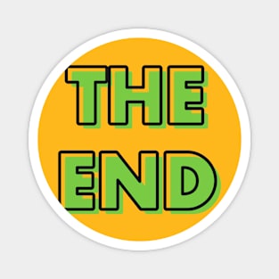 The End Typography Design Magnet